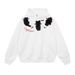 Cartoon Flocked Embroidered Cat Hoodie Casual Loose Men's Vibe Trendy American Pullover Sports Top_viptrois.com