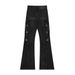 Men's Clothing American Style Dark Heavy Retro Zipper Irregular Personality High Street Jeans Unisex Trousers_viptrois.com