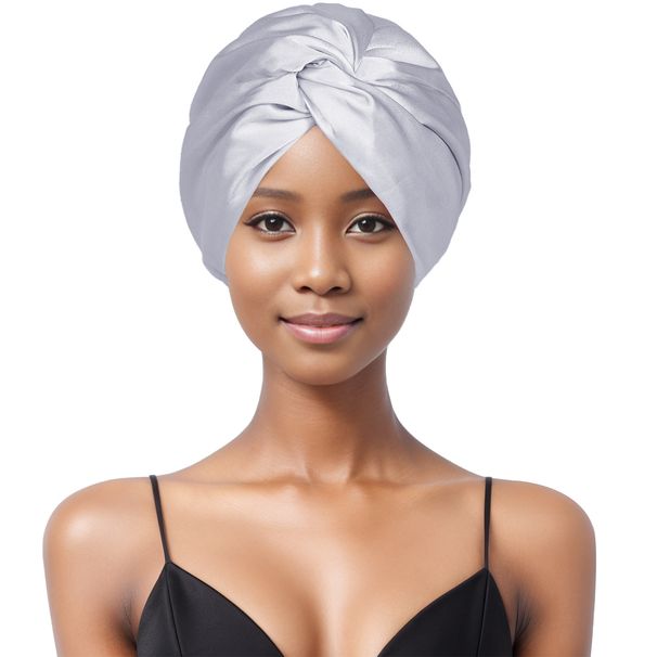 Popular Silk Double Layer Sleeping Cap Twist Cap Shower Cap Adjustable Washing Cap_viptrois.com