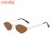 New Polygonal Sunglasses High End Ins Small Frame Design Metal Trend Sunglasses T1280_viptrois.com