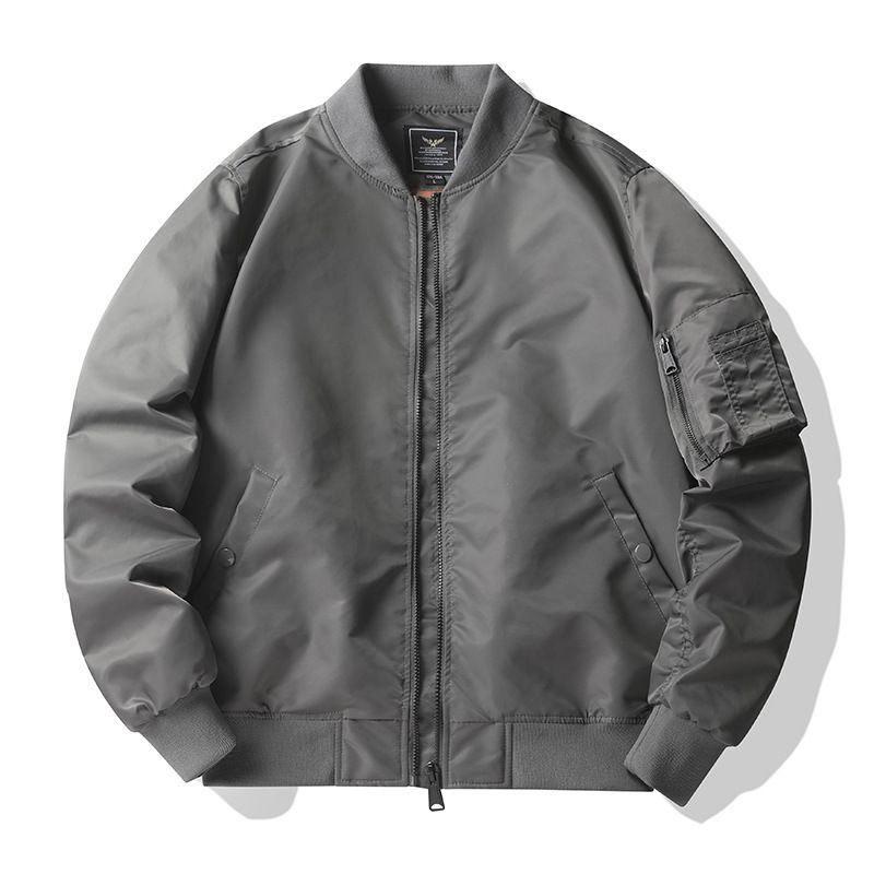 Men's MA-1 Bomber Jacket - Classic Flight Silhouette With Ribbed Hem (8 Colors, S-5XL)_viptrois.com