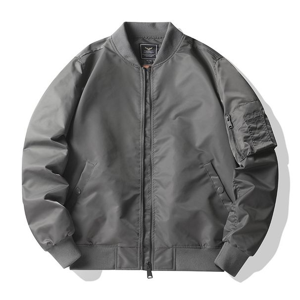 Men's MA-1 Bomber Jacket - Classic Flight Silhouette With Ribbed Hem (8 Colors, S-5XL)_viptrois.com