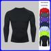 Loom European And American Cross-Border Sports Quick-Dry Compression Shirt For Men, Base Layer Training, High Elasticity,_viptrois.com