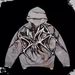 European And American INS Dark Gothic Print Skull Sweatshirt Long Sleeve Pullover Loose Trendy High Street Jacket_viptrois.com