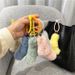 Bag Charm Twist Knot Pendant Cute Girl Candy Color Plush Car Key Chain Bag Pendant Mobile Phone Case Accessories Gift_viptrois.com