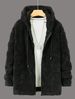 Men's Clothing Fleece-Lined Hooded Zip-Up Sweatshirt - Cozy Winter Pullover With Kangaroo Pocket (Black, Grey, Pink) - Loose Fit Streetwear_viptrois.com