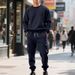 Men's Heavyweight Fleece Crew Neck Sweatshirt Set Autumn Winter Loose Casual Long Sleeve Two Piece Set Sweatshirt And Cargo Pants_viptrois.com