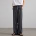 Men's Clothing Trendy Pleated Black Trousers For Men And Women, High End And Versatile Loose Drape Casual Trousers_viptrois.com