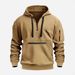 Men's Clothing Casual Sports Multi Zipper Arm Pocket Men's Sweater Pullover Hoodie Men_viptrois.com