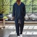 Solid Color Texture Fashion Casual Men's Suit_viptrois.com