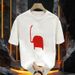 Personalized Creative Crew Neck Loose T-shirt New Heavy Cotton Casual Fashion Men's Wear 2025 Summer Short Sleeves_viptrois.com