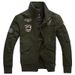 Men's Military-Inspired Casual Jacket – Lightweight Cotton Field Coat With Wrinkle-Resistant Finish (Khaki, Olive, Black) | Relaxed Fit_viptrois.com