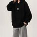 Fleece Hooded Sweater Men's Autumn And Winter Trendy Brand Versatile Loose Cleanfit High Street Retro Pullover Jacket_viptrois.com
