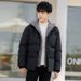 Large Size Fake Two Cotton Clothes Men's Loose Casual Thickened Fleece_viptrois.com