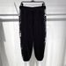 Men's Clothing Spring and Summer Thin Black Cashew Bouquet Foot Pants Knitted Fashion Casual Pants Drawstring Pants_viptrois.com