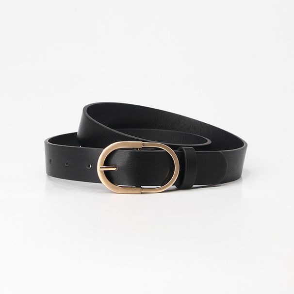 new simple ins style pin buckle belt, versatile decorative dress, women's belt, comfortable and soft PU student belt_viptrois.com