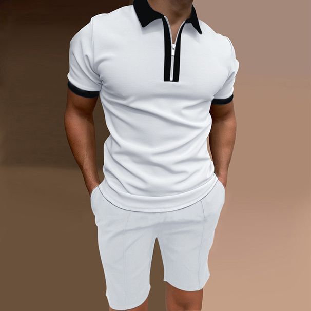 Men's Clothing New Men's Fashion Casual Suit 3d Digital Printing Zipper Short Sleeve Men's Shorts_viptrois.com