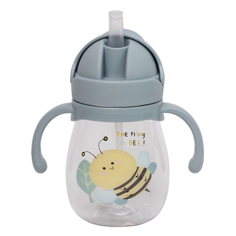 Baby Water Cup Straw Cute Anti-Choking Kindergarten Children Water Cup With Gravity Ball Duckbill Cup Infant Drinking Cup_viptrois.com