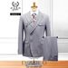 Men's Clothing Striped Casual Suit Two Piece Wedding Dress Groomsmen Costumes Performance Costumes Jacket_viptrois.com