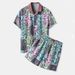 Men's Clothing Hawaiian Shirt Short Sleeve Men's Seaside Vacation Summer Loose Beach Wear 3D Digital Printing Shirt Suit_viptrois.com