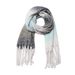 Unisex Women's shawl with dacron loops and coarse fringes with gradient colour scarves_viptrois.com
