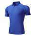 Men's Clothing Ice Sense Short Sleeved Polo Shirt Quick Drying Sports T Shirt Outdoor Sports Fitness Top_viptrois.com