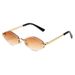 WILD ELEGANCE - Leopard-Accent Frameless Sunglasses (Diamond-Shaped Lenses, Fashion Sunglasses,Hot Seller)_viptrois.com
