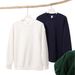 Men's Clothing Men's Heavyweight 450g Silver Fox Fleece Crewneck Sweatshirt - American Retro Loose Fit Unisex Casual Pullover (Multiple Colors)_viptrois.com