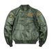 Men's MA1 Bomber Jacket - Slim Fit Lightweight Flight Coat With Embroidery, Ribbed Hem & Zipper Closure, Korean Streetwear Style_viptrois.com