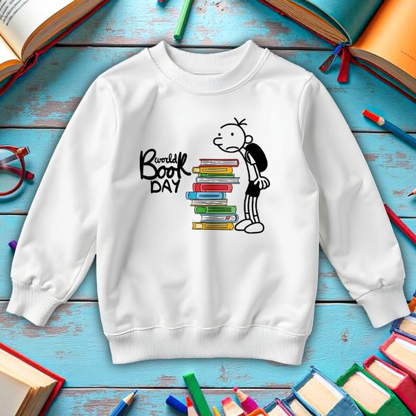 Diary Of A Wimpy Kid Mens World Book Day Sweatshirt Jumper Costume 1#WBD_viptrois.com
