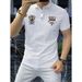 2025d High-end Embroidered Short Sleeve For Men, Summer Breathable Casual Polo Shirt With Collar, Stylish Half-sleeve_viptrois.com