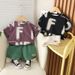 Boys Suits New Summer Children's Short Sleeved Clothes Baby Cool And Fashionable Children's Clothes_viptrois.com