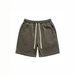 Men's Summer Thin Printed Houndstooth Casual High Street Loose Straight Leg Five Point Pants Short_viptrois.com