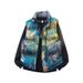 Jacquard Stand-up Collar Cotton-padded Jacket Camouflage Vest Men's Autumn And Winter 2025 New Sleeveless Vest Cotton Jacket Personalized Vest Jacket_viptrois.com