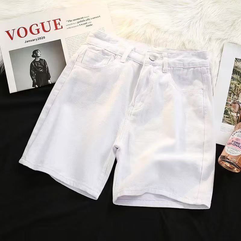 Men's Summer Lightweight Denim Shorts Trendy Loose Fit Casual Fashionable Brand Pants 5 Point Riding Breeches_viptrois.com
