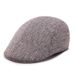 Middle-aged And Elderly Duckbill Beret Korean Version Winter Plaid Forward Cap Warm Pattern Men's Hat_viptrois.com