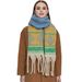 Unisex Looping yarn wool jacquard shawl shawl_viptrois.com