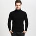 Men's Slim Fit Turtleneck Sweater – Korean Style Winter Knit Pullover (40% Wool Blend) – Stretchable & Thermal High Neck For Cold Weather (M-XXXL)_viptrois.com