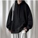 Men's Sweater, Hooded Autumn Loose Top Men's Couple Sportswear Solid Color Hoodie Winter Fleece Casual_viptrois.com