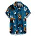 Men's Clothing Summer New Large Size Men's Casual Slim Beach 3D Printed Short Sleeved Shirt, Men's Shirt_viptrois.com