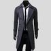 Loom Loom M-XXXL Thickened Version Trendy Foreign Trade Men's Fashion European And American Style Long Wool Coat Jacket 5625_viptrois.com