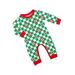 Christmas deer plaid letters Christmas family dress printed home dress pajamas_viptrois.com