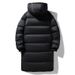 Men's Clothing Black gold down jacket for men and women, long and trendy brand, warm and thick white duck down hooded jacket for men_viptrois.com