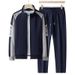Men's Clothing spring and autumn new leisure suits men's loose large size sportswear two piece suit_viptrois.com