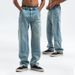 American Style Ditreed Jean For Men And Women, Wahed Vintage Looe Wide-Leg Straight Trendy High Street_viptrois.com