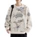 Loom Loom Heavyweight Tie-Dye Sweatshirt Men's Oversize Jacket Trendy Brand European And American Street Style Loose Round Neck_viptrois.com