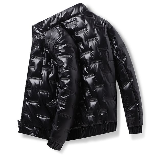 Men's Winter Cotton-Padded Hooded Jacket - Thickened Lined Coat With Zipper Closure, Striped & Solid Options For Teens & Young Adults (Sizes M-6XL)_viptrois.com