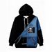 Digital Print, Casual Long-sleeved Hoodie Imitation Denim Men's Sweater_viptrois.com