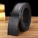 Men's Belt Crocodile Pattern Bark Automatic Leather Buckle Belt Business New Scratch Resistant Casual Belt_viptrois.com