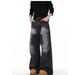 Men's Clothing Retro Distressed Lightning Crack Flared Jeans Color Matching Cleanfit Loose Casual Wide Leg Flared Trousers_viptrois.com